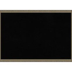 Parisian Silver Wood Framed Corkboard, Black Cork