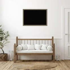 Parisian Silver Wood Framed Corkboard, Black Cork
