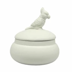 3.5" Parrot DIY Ceramic Trinket Box with Lid by Make Market®