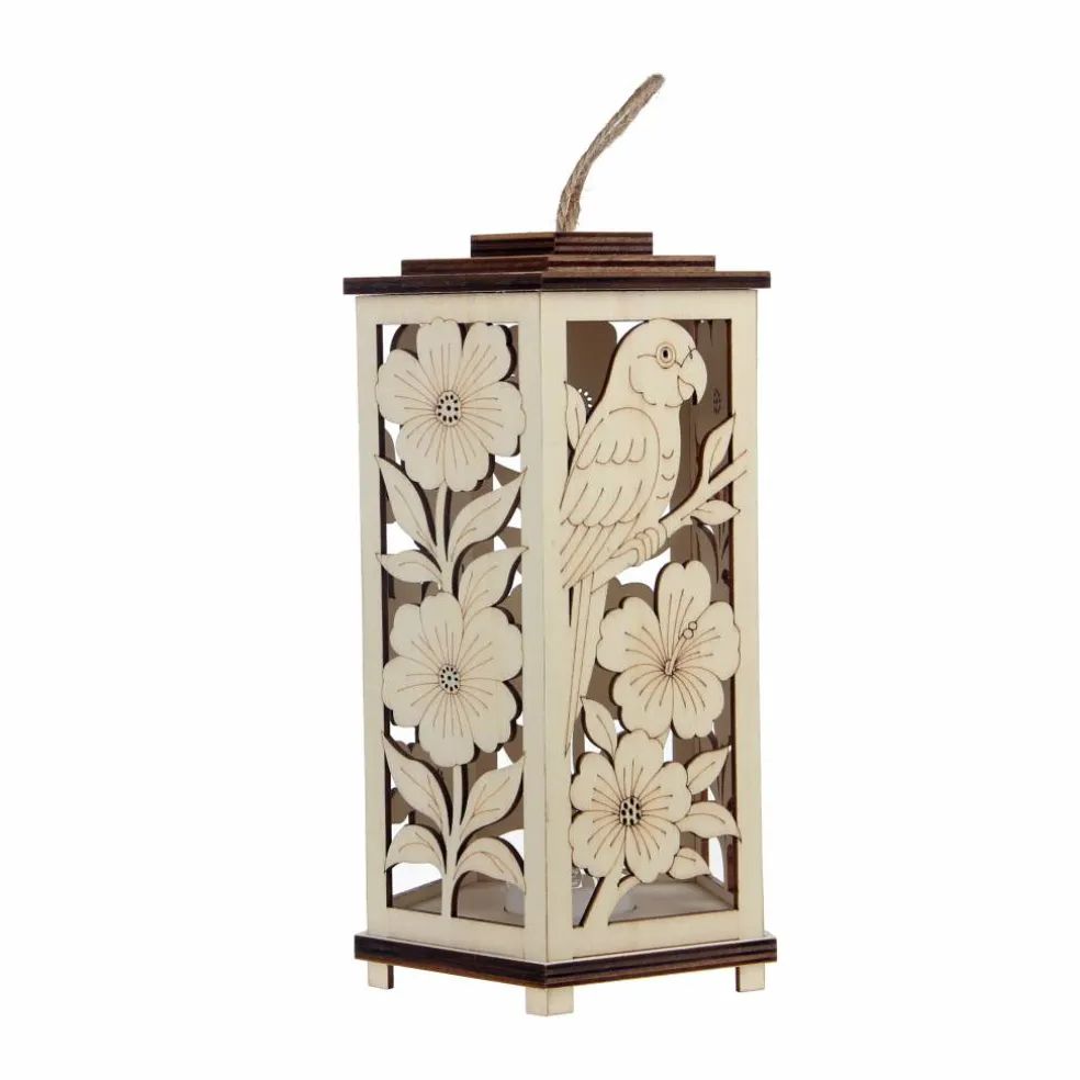 8" Parrot DIY LED Plywood Lantern Décor by Make Market®