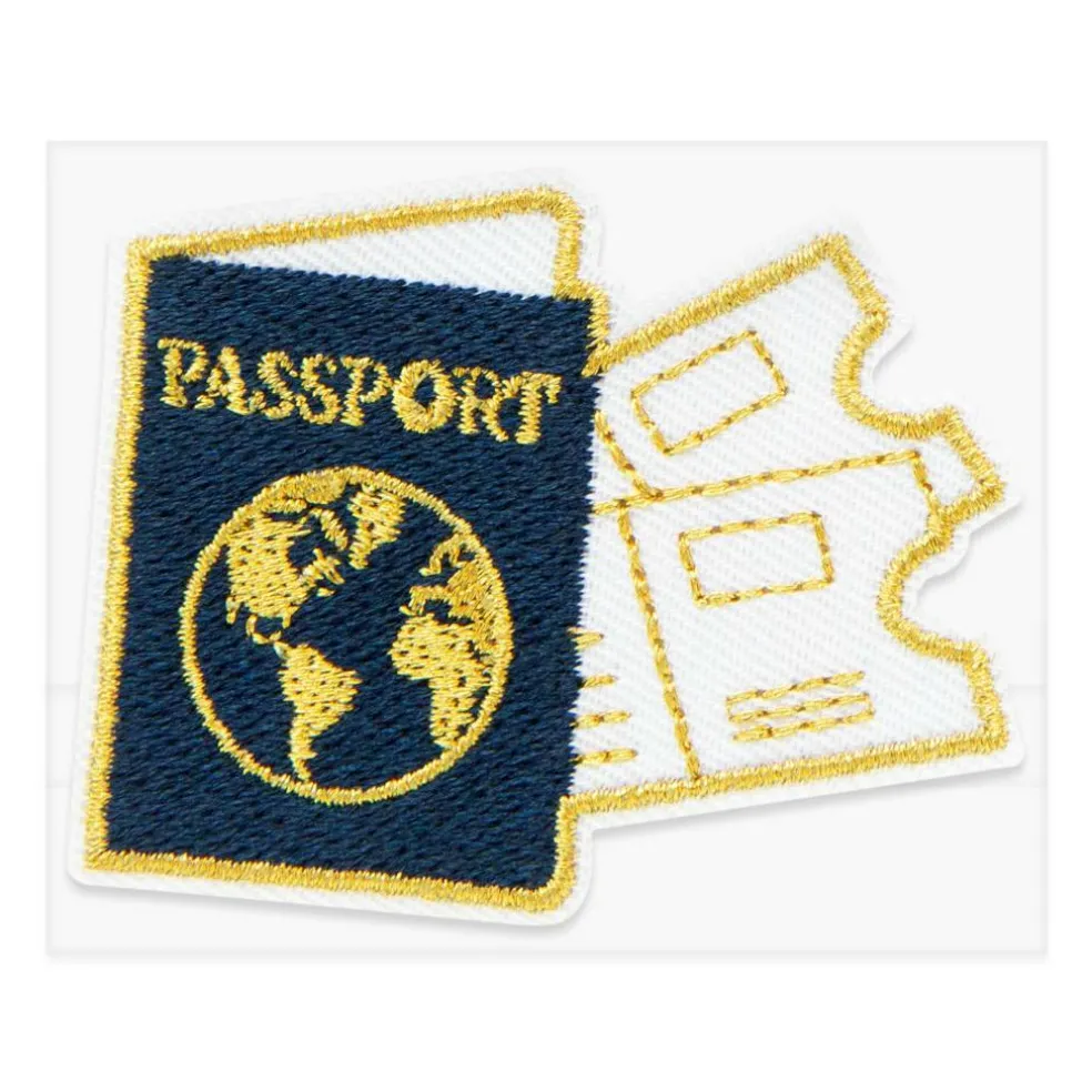 Passport Embroidered Iron-On & Adhesive Patch by Make Market®