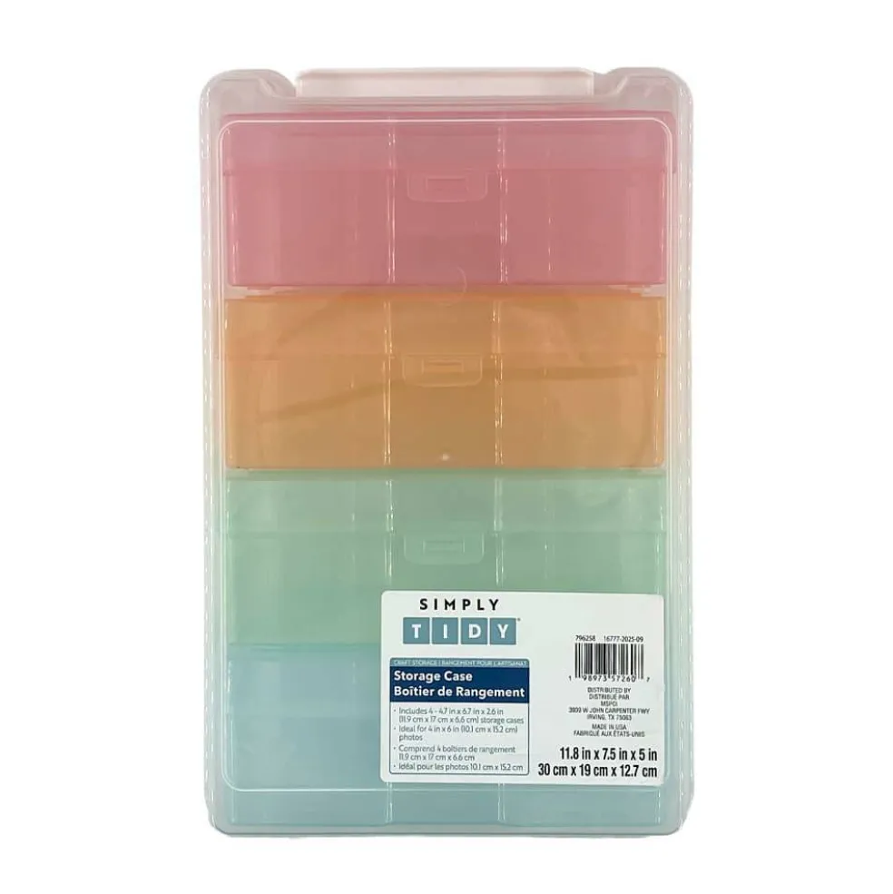 Pastel 4 Case Photo & Craft Keeper by Simply Tidy®