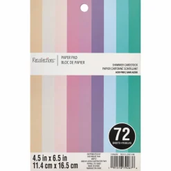 Pastel Pearlized 4.5" x 6.5" Paper Pad by Recollections™, 72 Sheets
