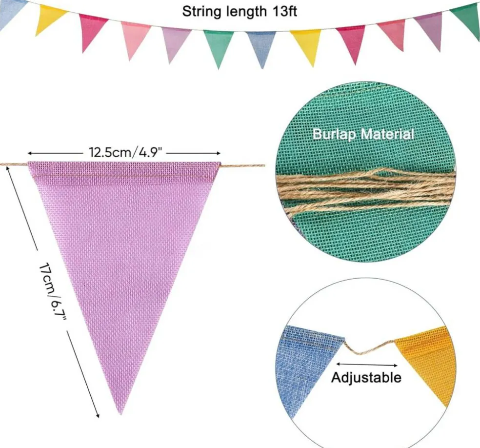 Pastel Pennant Banner Flags