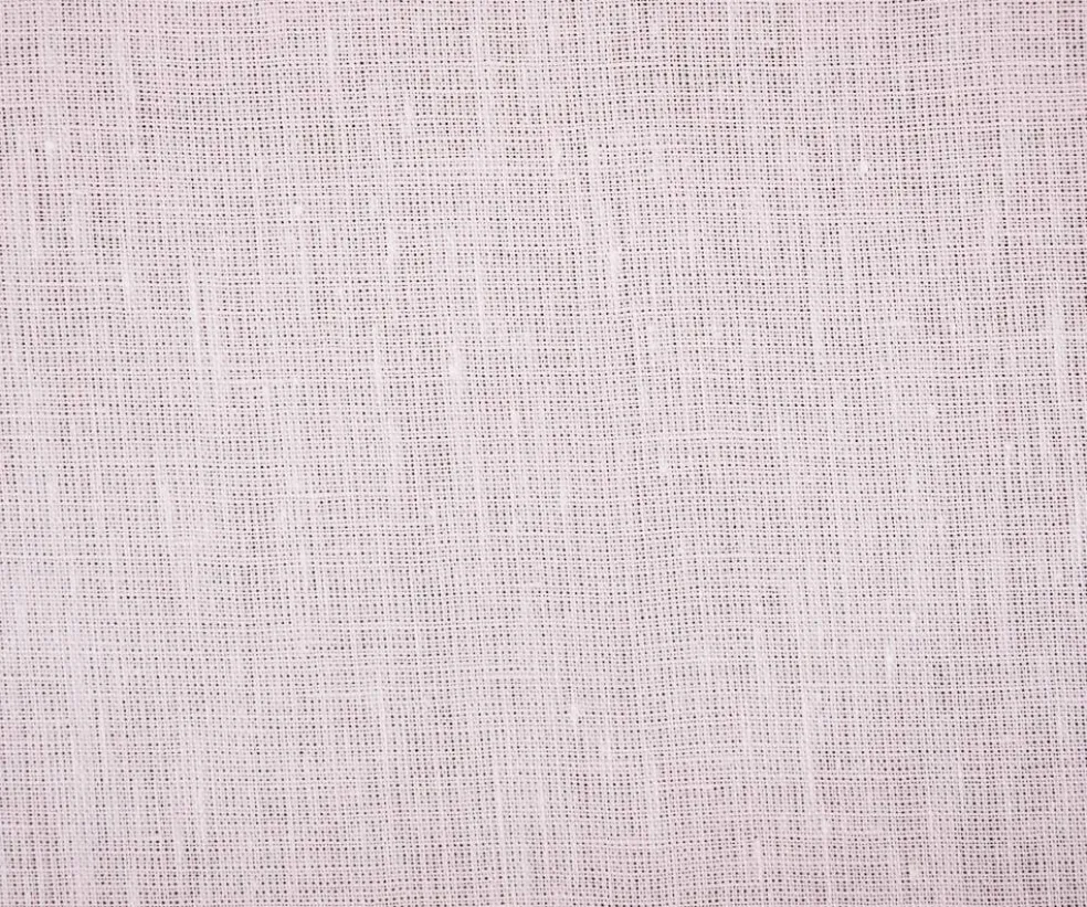 Pastel Pink-White Spence Bryson Texture Slub Irish Linen Chambray Fabric By the Yard