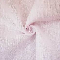 Pastel Pink-White Spence Bryson Texture Slub Irish Linen Chambray Fabric By the Yard
