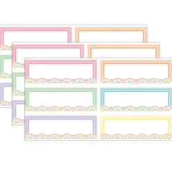Pastel Pop Rainbow Labels Magnetic Accents, 20 Per Pack, 3 Packs
