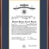 Patriot Frames Coast Guard 10x14 Certificate Petite Frame with Gold Medallion