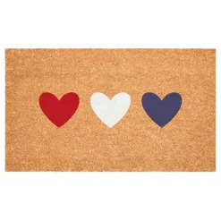 Patriotic Hearts Doormat