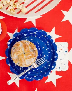 Patriotic Sparkling Stars Party Plates