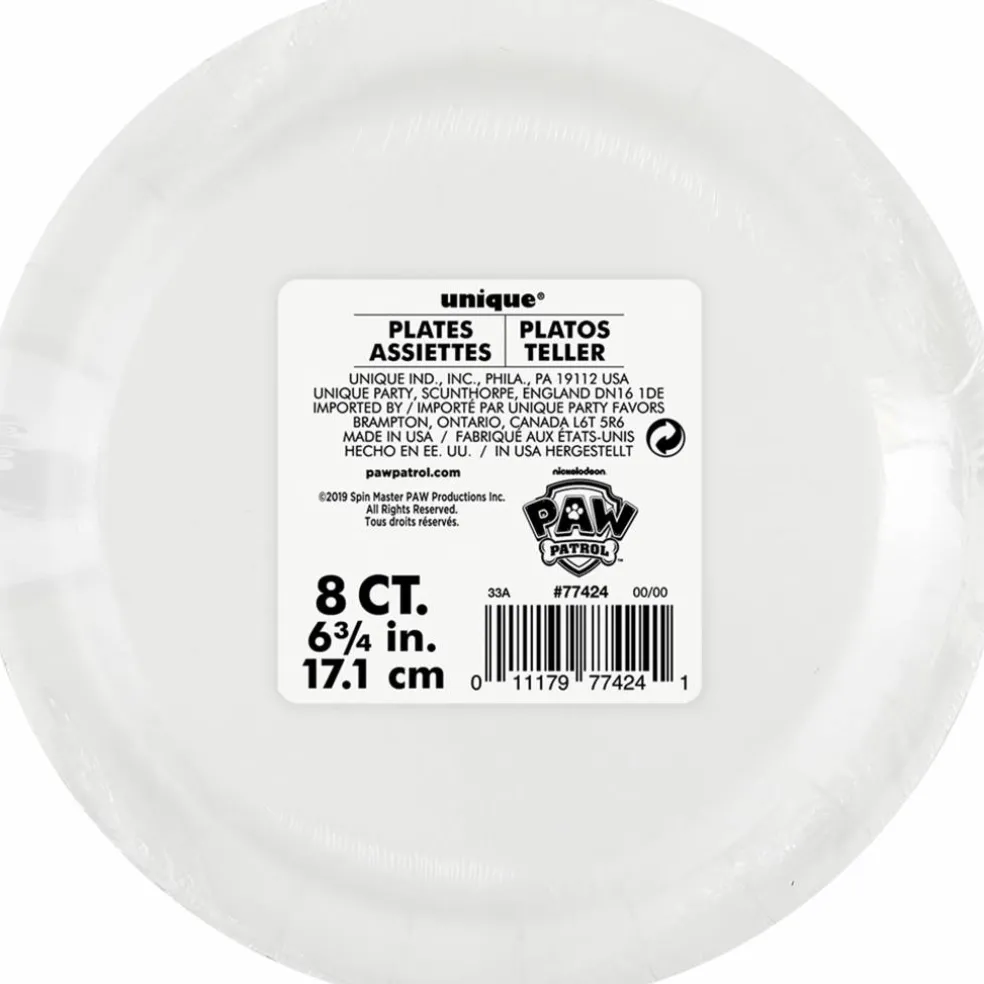 7" PAW Patrol™ Paper Plates, 8ct,