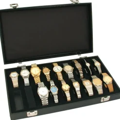 3 18pc Black Watch Travel Trays Showcase Display Case Unit