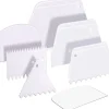 7-Pc Cake Scraper Set - Plastic Scrapers, Cake Smoother & Decorating Tools