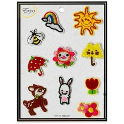 10 PC Junior Play Iron On Embroidered Applique/Patch Collection