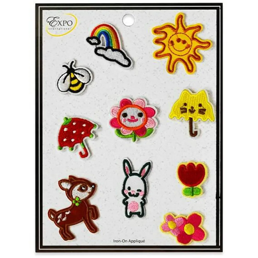 10 PC Junior Play Iron On Embroidered Applique/Patch Collection