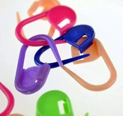 100PC Mix Color Knitting Stitch Counter Crochet Locking Stitch Markers Stitch Needle Clip Knitting Crochet Markers (100)