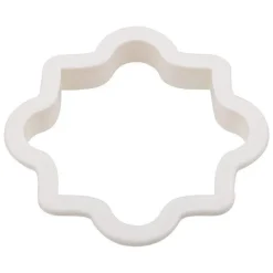 4 PC Plastic Frame Pattern Shape Cookie Cutters Set