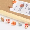 30 pcs animal thumb tacks push pins for cork and bulletin boards
