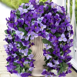 2 pcs Artificial Faux Bougainvillea Flowers Plants for Outdoor Outside Summer Decoration