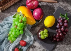20PCS Artificial Fruit Set for Decoration, Realistic Fake Fruit Assortment with 13 Fruit Varieties, Faux Fruit Bowl Fillers for Home Decor, Christmas Party Decorations, Photography Props & Educational Displays