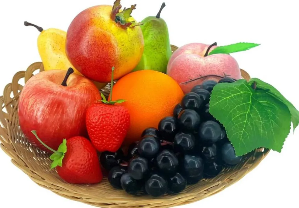 9 PCS Artificial Fruits Fake Fruits