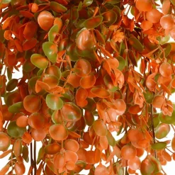 6PCS Artificial Hanging Fall Plants, 30 Inch Faux Eucalyptus Leaf Greenery Vines, UV Resistant Plastic Hanging Plants for Front Porch, Garden, Balcony and Home Outdoor Decor