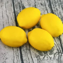10pcs Artificial Lemons - (Big Size, Yellow)