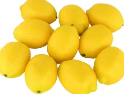 10pcs Artificial Lemons - (Big Size, Yellow)