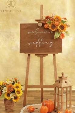 9PCS Artificial Orange Sunflowers – 5.9" Silk Flowers with Stems for Summer Home Decor, DIY Bouquets & Kitchen Centerpieces