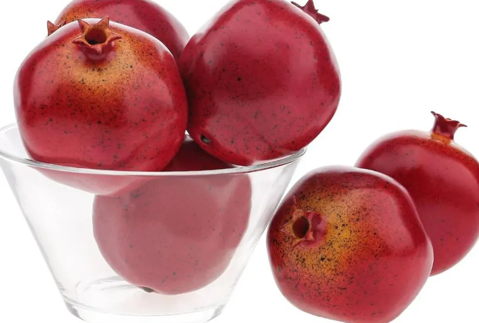 6pcs Artificial Pomegranate Fruit Decoration