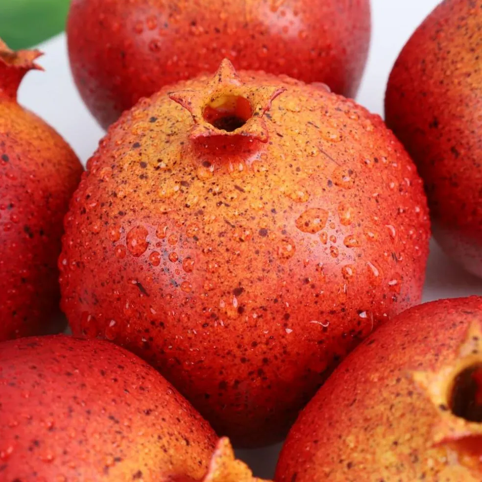 6pcs Artificial Pomegranate Fruit Decoration