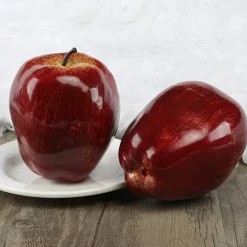 6pcs Artificial Red Apples