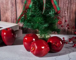 16PCS Artificial Red Apples