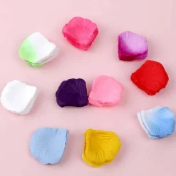 1000 pcs Artificial Rose Petals Fake Petal Flower Decoration for Wedding Party Silk Flower Rose Petals Multicolor Flower Petals
