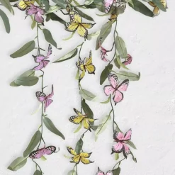 3 pcs Assorted Faux Butterfly Flowers Garlands Willow Greenery Leaves Party