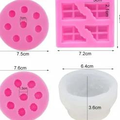 5 Pcs Candle Making Mold