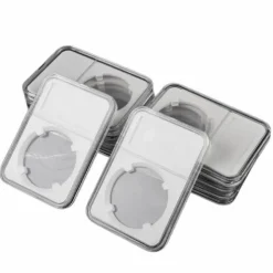 10 Pcs Coin Display Slabs 38mm Coin Holders for Morgan Peace Ike Silver Dollar Storage Case