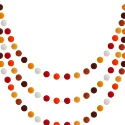 2 PCS Colorful Holiday Felt Ball Garland