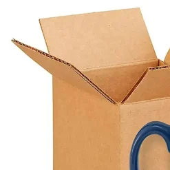 25 pcs Corrugated Kraft Shipping Boxes for Packaging Durable 4 x 4 x 4 Inch