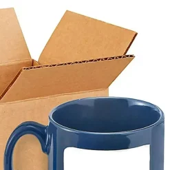 25 pcs Corrugated Kraft Shipping Boxes for Packaging Durable 4 x 4 x 4 Inch