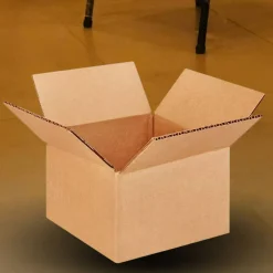 25 pcs Corrugated Shipping Boxes Durable Kraft Cardboard 6 x 6 x 4 Inch