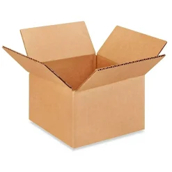 25 pcs Corrugated Shipping Boxes Durable Kraft Cardboard 6 x 6 x 4 Inch