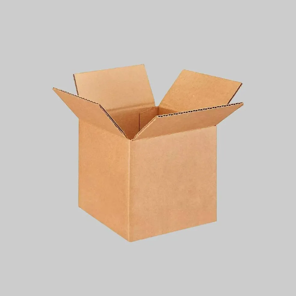 25 pcs Corrugated Shipping Boxes Durable Kraft Cardboard 6 x 6 x 6 Inch
