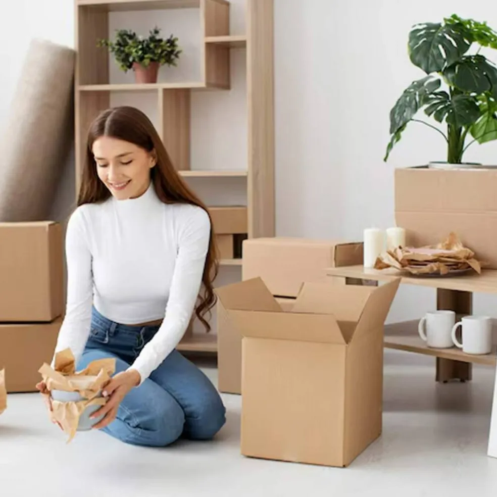 25 pcs Corrugated Shipping Boxes Durable Kraft Cardboard 6 x 6 x 6 Inch
