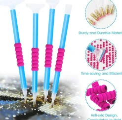 70 PCS 5D Diamond Painting Tools Kit with Embroidery Box and Roller