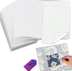 200PCS Diamond Painting Release Paper Sheets, Double-Sided Non-Stick Cover Paper 5D Diamond Art Accessories 15×10cm Canvas Protection Film for DIY Craft Kits