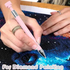 12PCS Diamond Painting Wax Refills Set, Pink & White Glue Clay for Diamond Art Pens, Reusable Sticky Wax Accessories with Storage Box for 5D DIY Craft Kits
