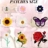 72 Pcs Embroidered Iron On Patches for Clothing