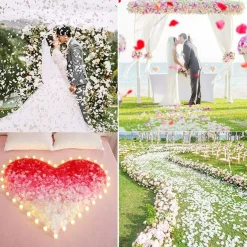 1200 Pcs Fake Flower Petals (Ivory)