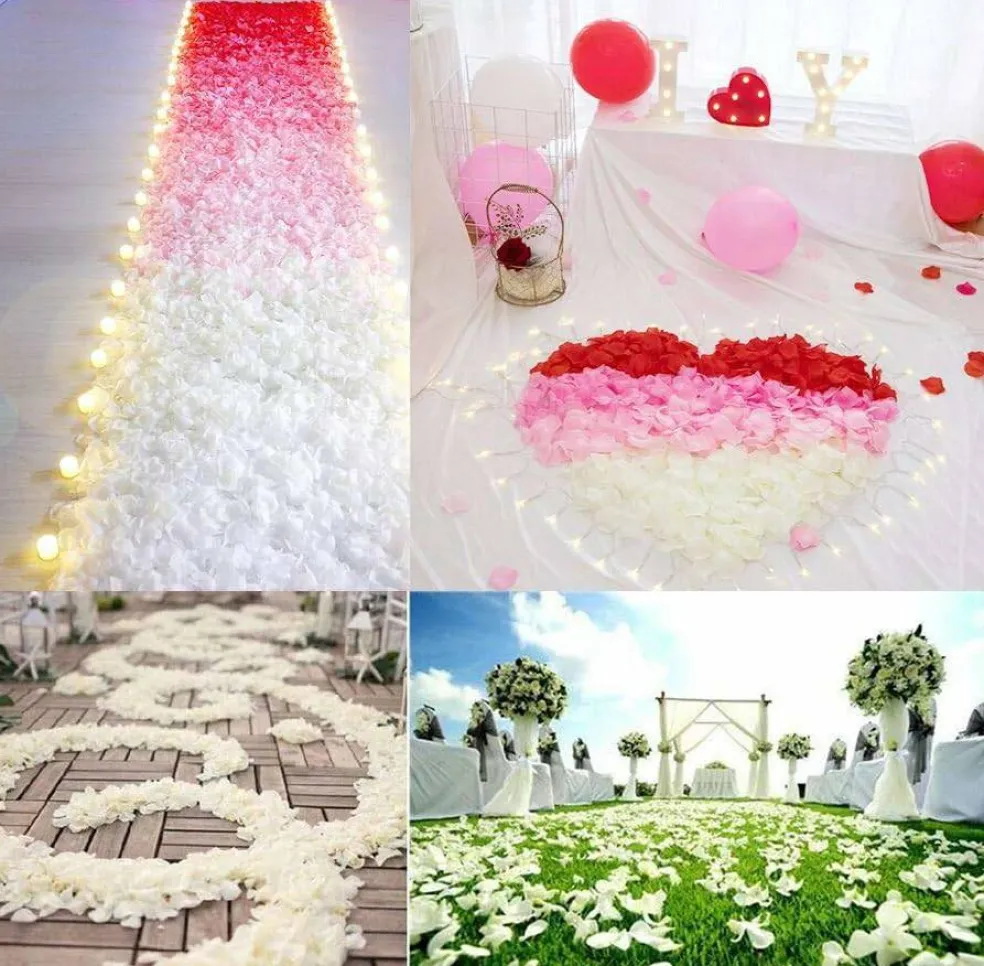 1200 Pcs Fake Flower Petals (Ivory)